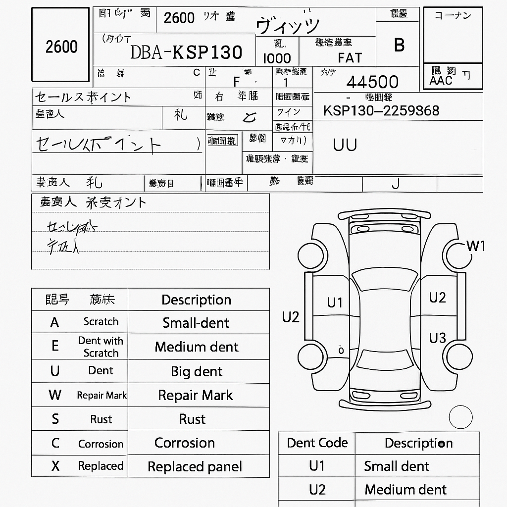 its about U1,U2,U3, and U4 denting.